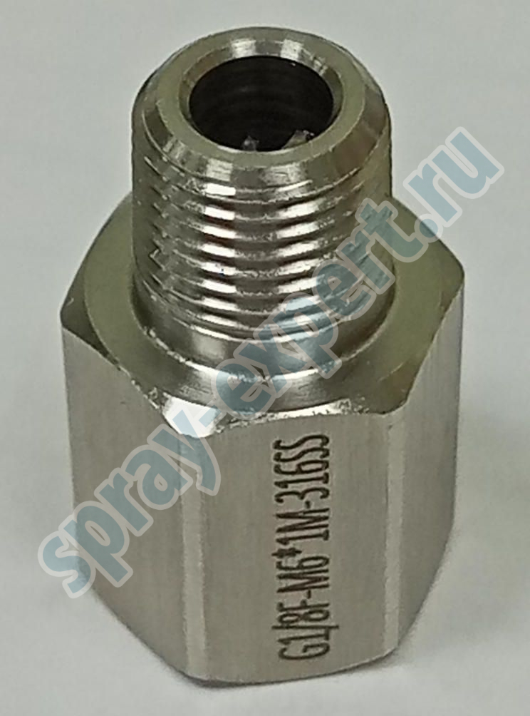 G1/8F-M6x1M-316SS переходник резьбы